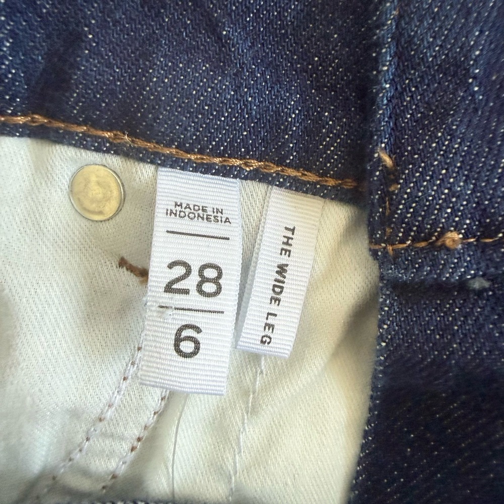 Ann Taylor LOFT NWT Size 28/6 Wide Leg High Rise Jeans Pockets Stretch Dressy - Picture 4 of 9